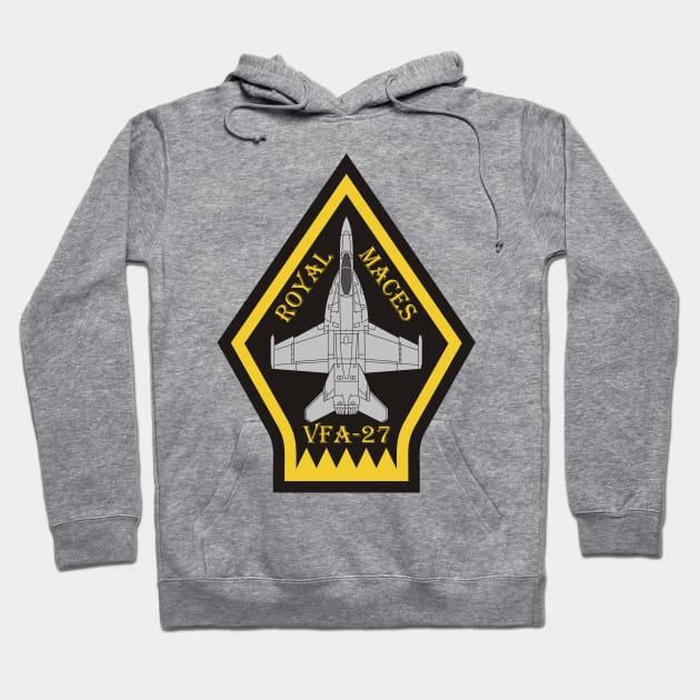 VFA-27 Royal Maces - F/A-18 Hoodie by MBK